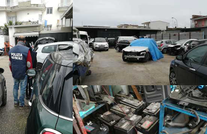 Sequestrata carrozzeria abusiva nel napoletano
