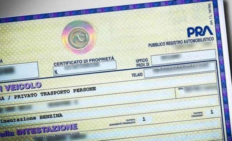 Documento unico di circolazione in dirittura d'arrivo