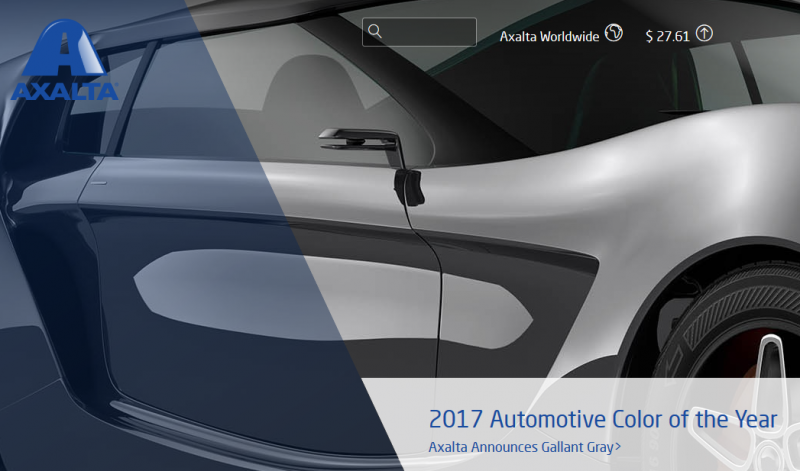 Il Gallant Gray è il Colore Auto dell'Anno 2017 di Axalta