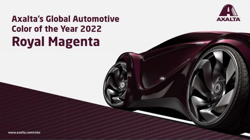Royal Magenta è il colore auto dell’anno di Axalta per il 2022