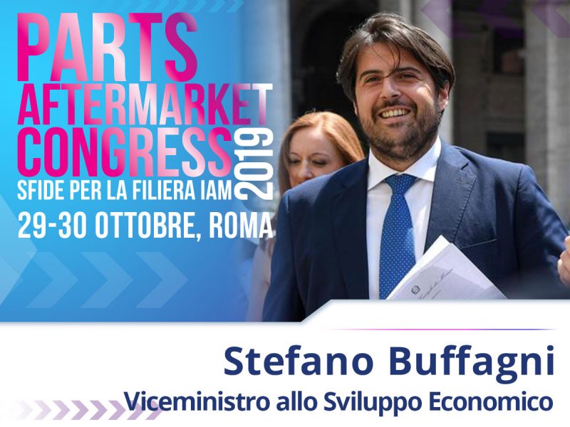 Il Viceministro allo Sviluppo Economico Stefano Buffagni al Parts Aftermarket Congress