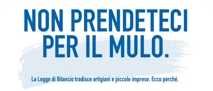 Legge bilancio: nessun taglio del carico fiscale per artigiani e piccole imprese
