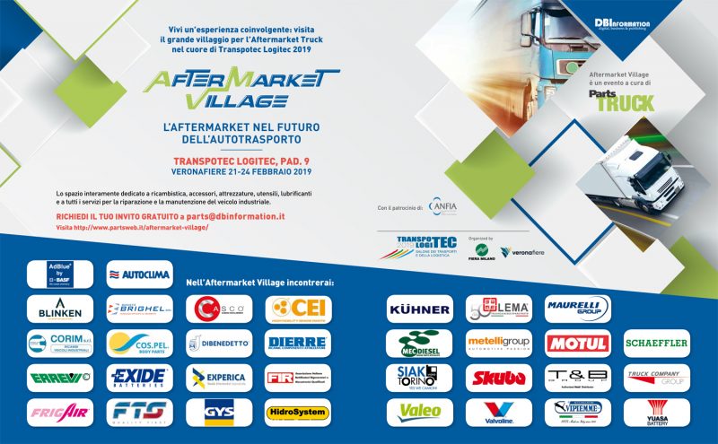Con il Transpotec Logitec 2019, torna a Verona l’ Aftermarket Village