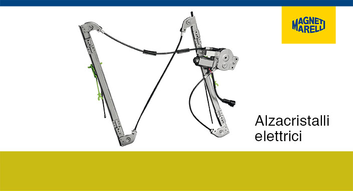 Alzacristalli: nuovo catalogo Magneti Marelli con 1200 referenze