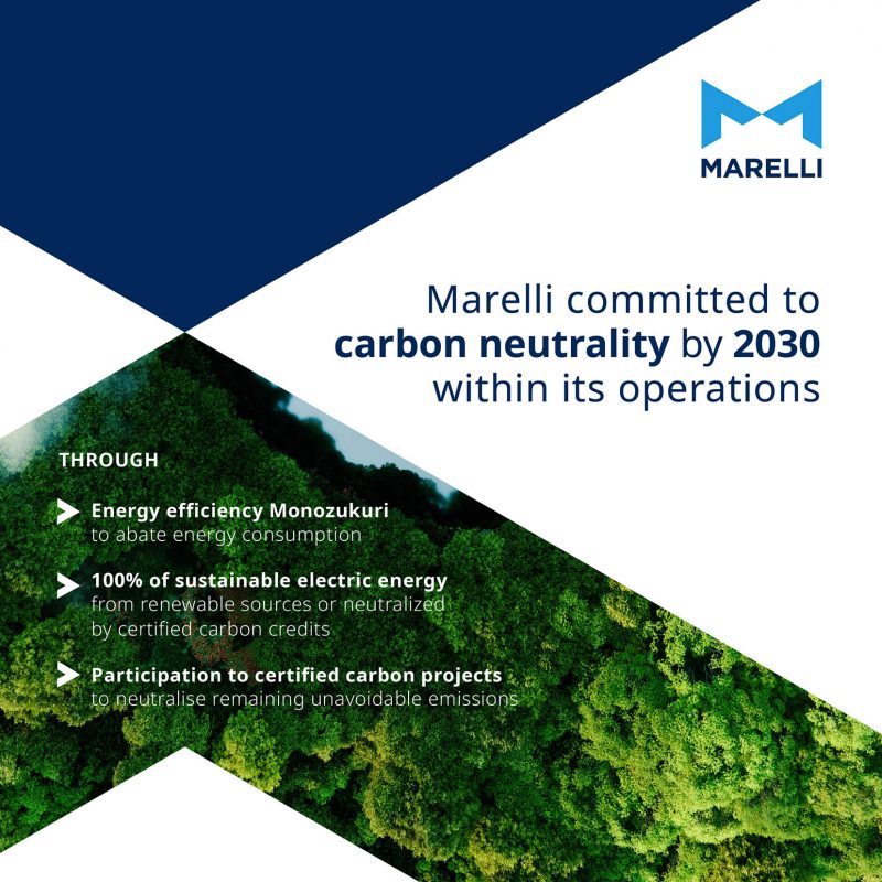 Marelli: produzione a emissioni zero entro il 2030
