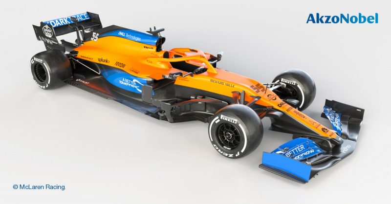 AkzoNobel rinfresca lo stile della nuova McLaren di Formula 1