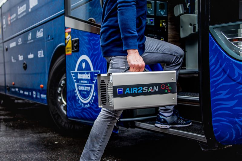 Il sanificatore a ozono TEXA per il team di ciclismo Deceuninck – Quick-Step