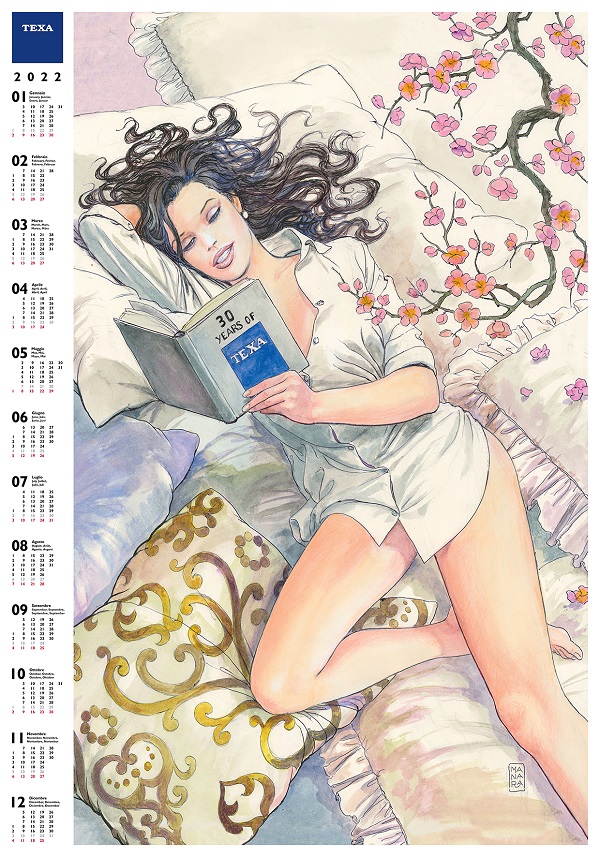 I trent’anni di TEXA nel nuovo calendario firmato Milo Manara