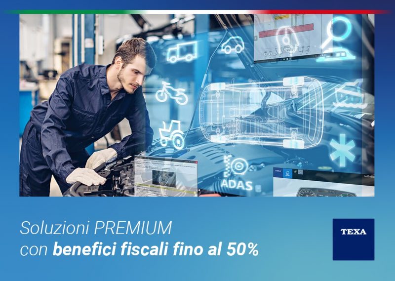 Attrezzatture Texa con benefici fiscali Piano Transizione 4.0 entro il 31 dicembre