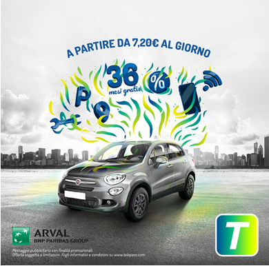 Telepass: al via noleggio di un’auto Arval con un semplice tap