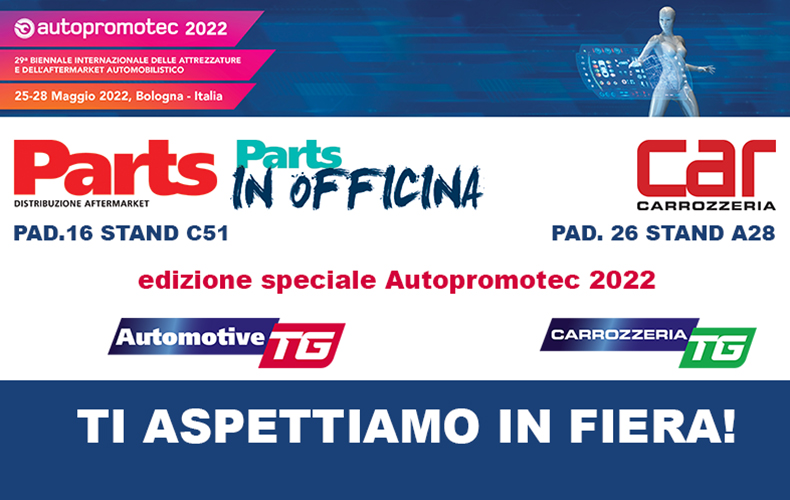 Car Carrozzeria, Parts e Parts in Officina vi aspettano ad Autopromotec 2022