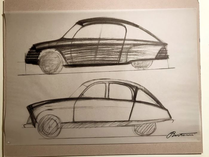 All’asta i più bei disegni di Flaminio Bertoni, l’uomo che inventò la Citroën DS