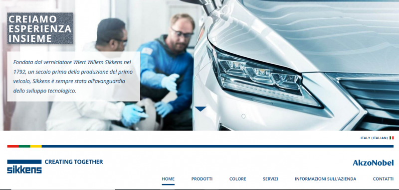 Nuovo sito web per Sikkens Vehicle Refinishes
