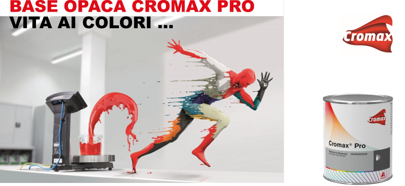 C’è il colore e c’è la base opaca Cromax Pro